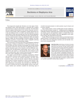 Biochimica et Biophysica Acta