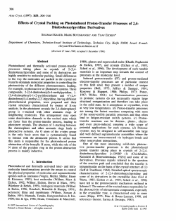 Effects of Crystal Packing on Photoinduced Proton