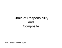 Chain of Responsibility and Composite