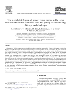 The global distribution of gravity wave energy in the lower
