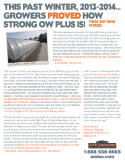 this past winter, 2013-2014... growers proved how