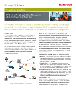 Honeywell used a combination of advanced regulatory control