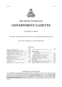 DOC - SA Government Gazette