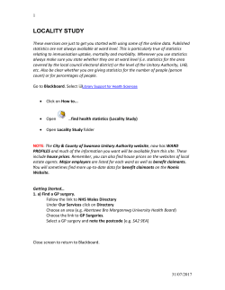 Health Statistics Wales 2012