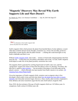 Earth`s Magnetic Field Is Weakening 10 Times Faster Now