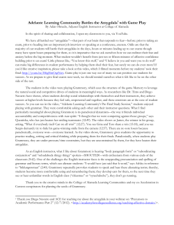 Adelante Learning Community Battles the Amygdala with Game Play