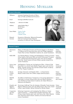 CV Henning M&uuml;ller pdftex - Chair of Public and Behavioral