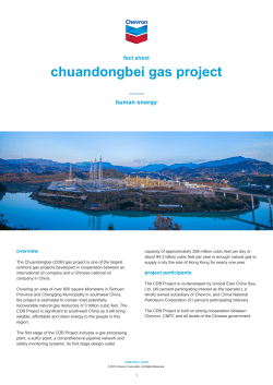 Chuandongbei Gas Project Fact Sheet