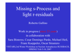 Missing s-Process and light r