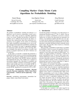 Compiling Markov Chain Monte Carlo Algorithms for