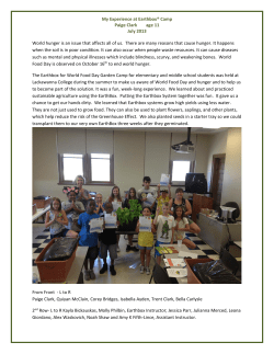 There is a holiday called World Food Day which is celebrated