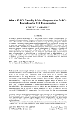 When a 12.86% Mortality is More Dangerous than 24.14