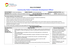 role and accountability statement