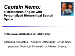 a Personalized Metasearch Engine
