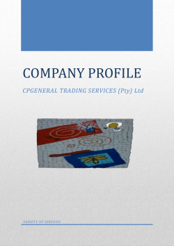 company profile - PMPI SMME Portal