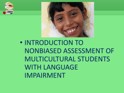 Pitfalls of using Standardized Tests with ELL Students&mdash;Formal Test