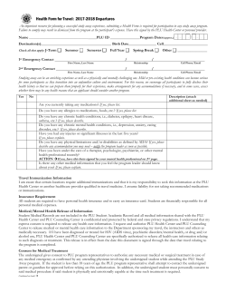 off-campus confidential medical statement for travel in the united states