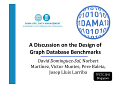 A Discussion on the Design of Graph Database Benchmarks