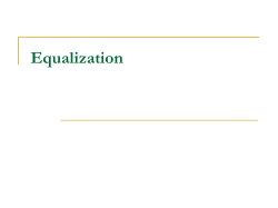 Equalization