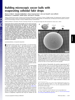 Building microscopic soccer balls with evaporating colloidal fakir drops