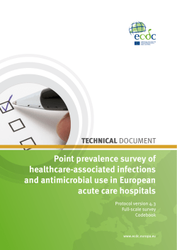 Point prevalence survey of healthcare