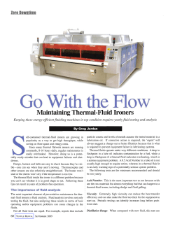 Maintaining Thermal-Fluid Ironers