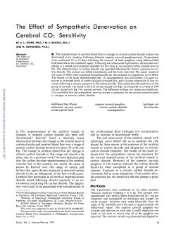 The Effect of Sympathetic Denervation on Cerebral CO2 Sensitivity