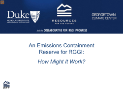 An Emissions Containment Reserve for RGGI