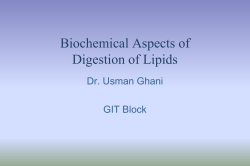 Lipids of Physiological Significance