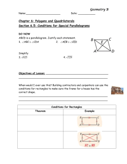 Geo 6 5 Conditions for Special Parallelograms Student Notes