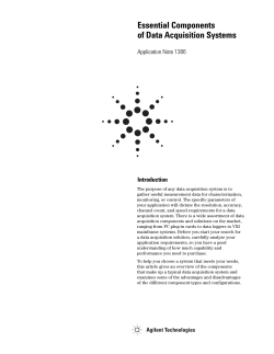 Essential Components of Data Acquisition Systems