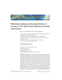 Molecular cloning and characterization of two novel
