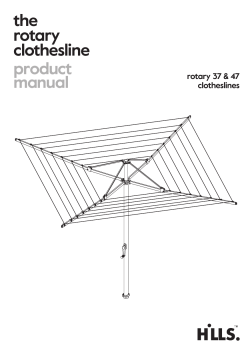 the rotary clothesline product manual