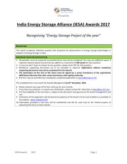 - Energy Storage India