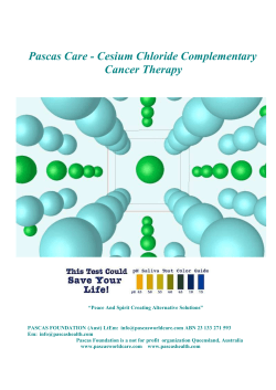 The preferential killing of cancer cells by cesium