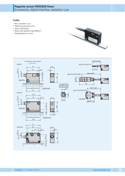 Magnetic sensor MSK5000 linear Incremental, digital interface