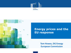 Energy prices and the EU response