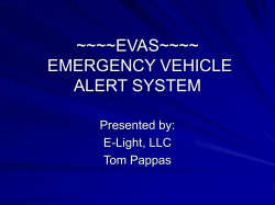 evas~~~ emergency vehicle alert system - E