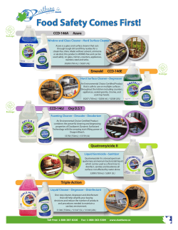 Food Safety Comes First!