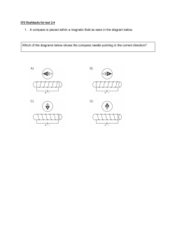 STE Flashbacks for test 3.4 1. A compass is placed within a