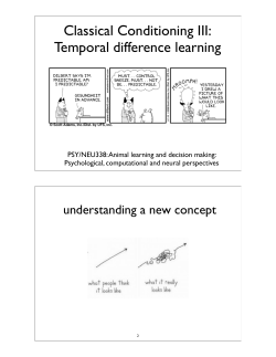 4 Classical Conditioning III