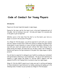 Code of Conduct for Young Players