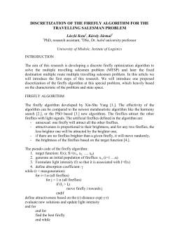 discretization of the firefly algorithm for the travelling salesman