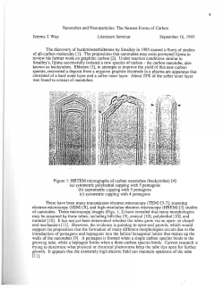 The Newest Forms of Carbon Jeremy J. Way Literature Seminar