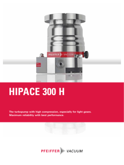 HiPace 300 H - Turbopump