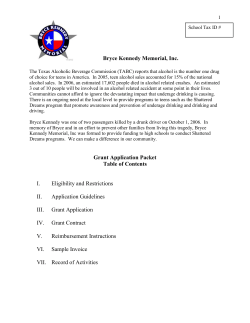 1 Bryce Kennedy Memorial, Inc. The Texas Alcoholic Beverage