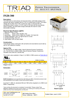 FS20-300 - All Categories On Triad Magnetics