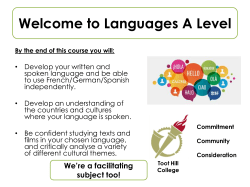 GCE Economics - Toot Hill School