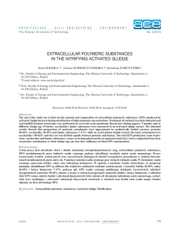 extracellular polymeric substances in the nitrifying
