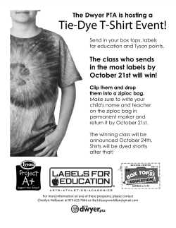 Tie-Dye T-Shirt Event!
